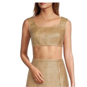 Antonio Melani x The Style Bungalow Manana Raffia Sleeveless Scoop Neck  Size 6